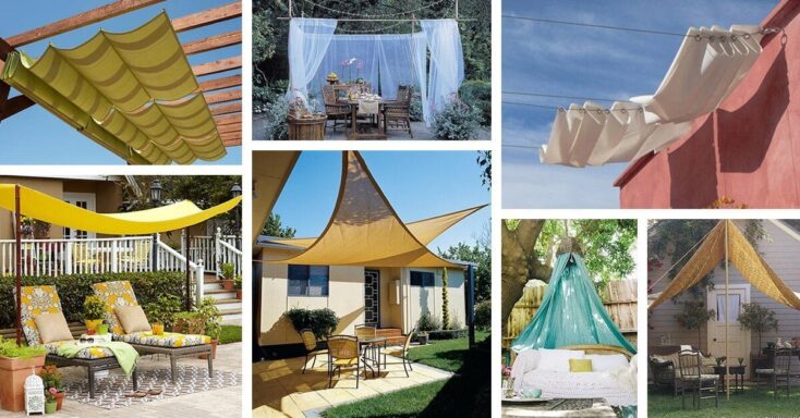 Featured image for 22 Easy DIY Sun Shade Ideas for your Backyard or Patio