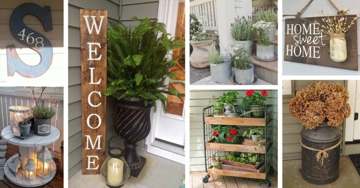 Featured image for 73 Rustic Farmhouse Porch Decor Ideas to Show Off This Season