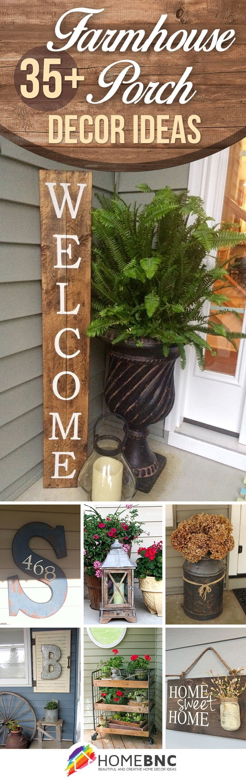 country rustic front porch decor