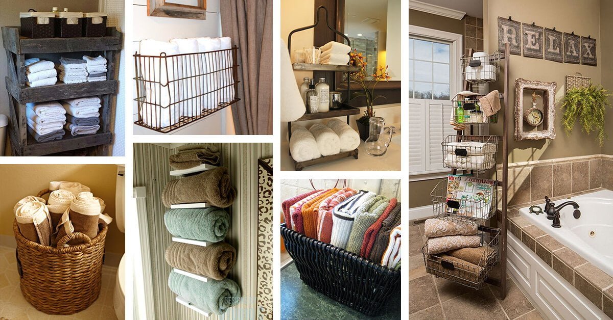 34 Space-Saving Towel Storage Ideas for your Bathroom