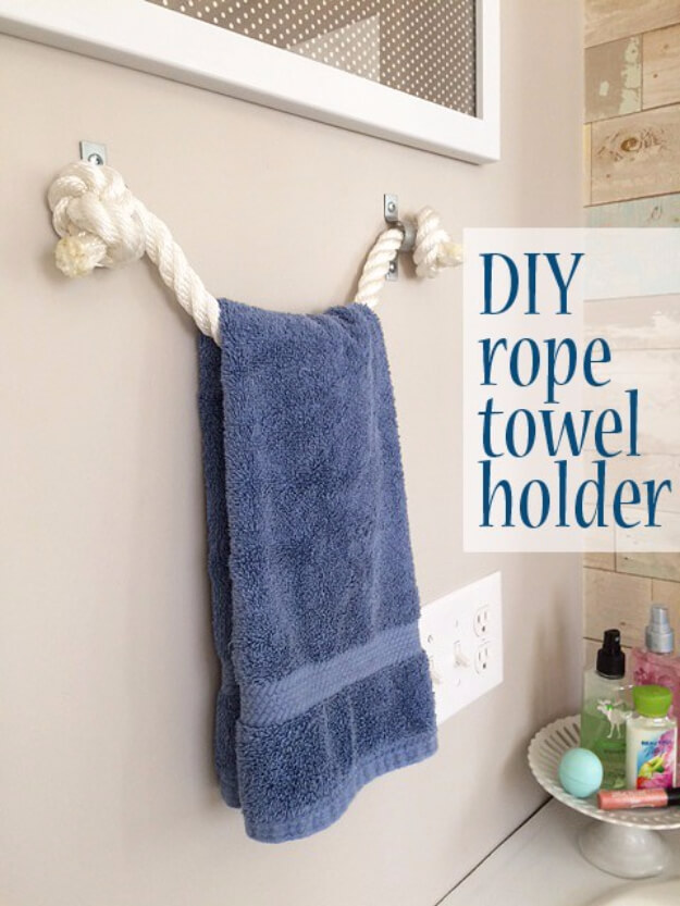 A Heavy-Duty Towel Holder Made of Rope