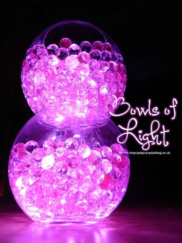 DIY Glow Stick Centerpiece