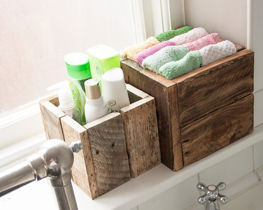 Toiletry Holder Pallet Window Boxes
