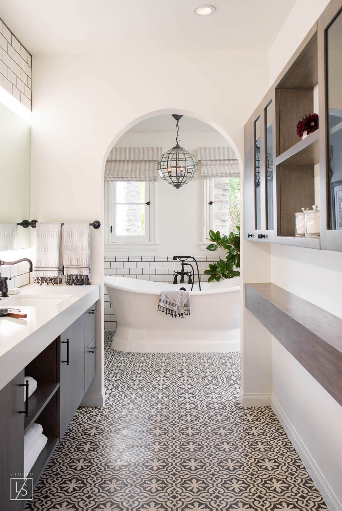 Retro Elegance Bathroom