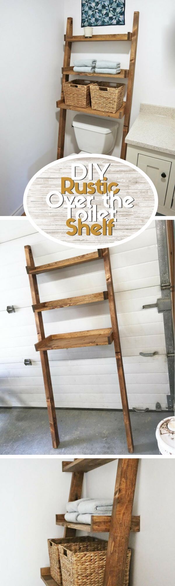 DIY Pallet Over-The-Toilet Shelf