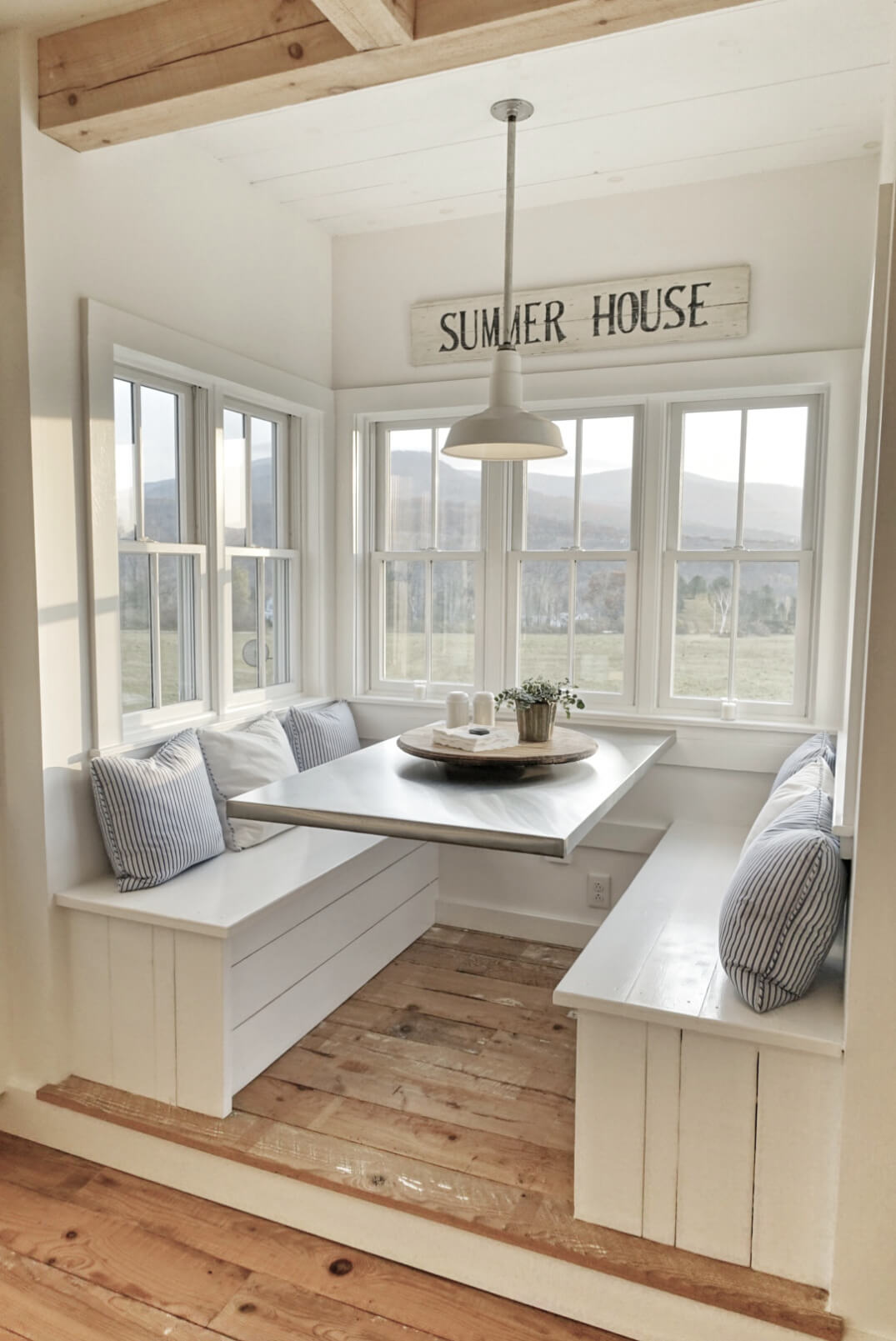 A Cozy Breakfast Nook Made from Wood