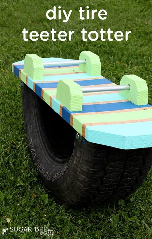 A Colorful Teeter Totter for Little Ones