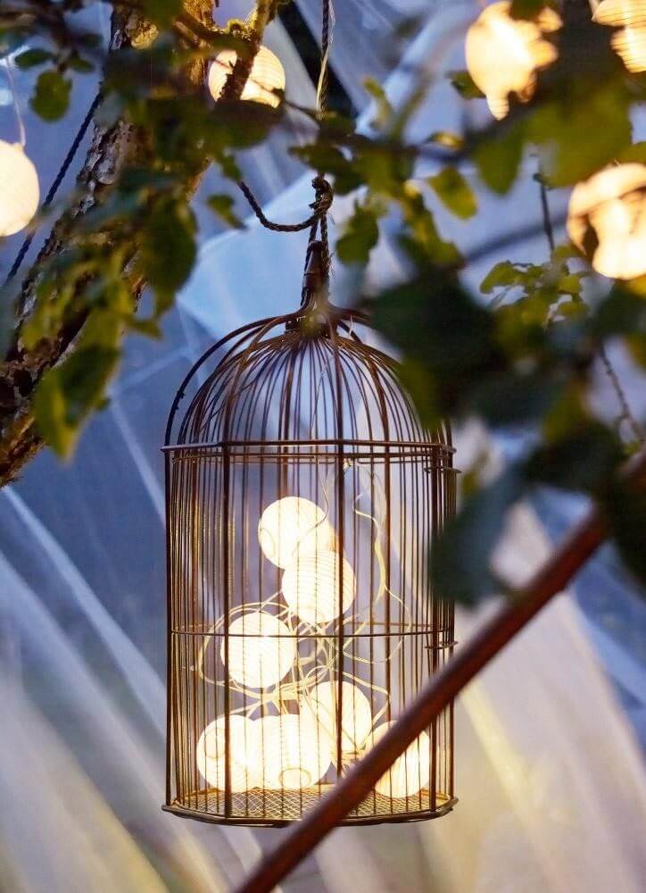 Add a Bird-cage to your Tree Lighting for Interest