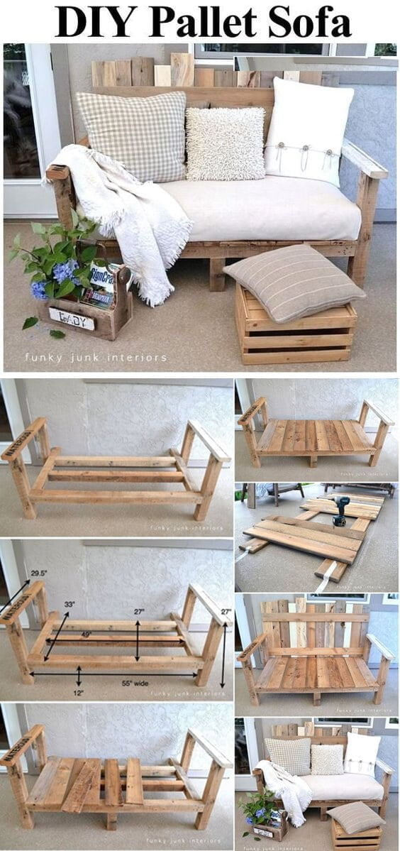 Plinasti napovedovalec tabla diy balcony furniture graditi Kot Povratne ...