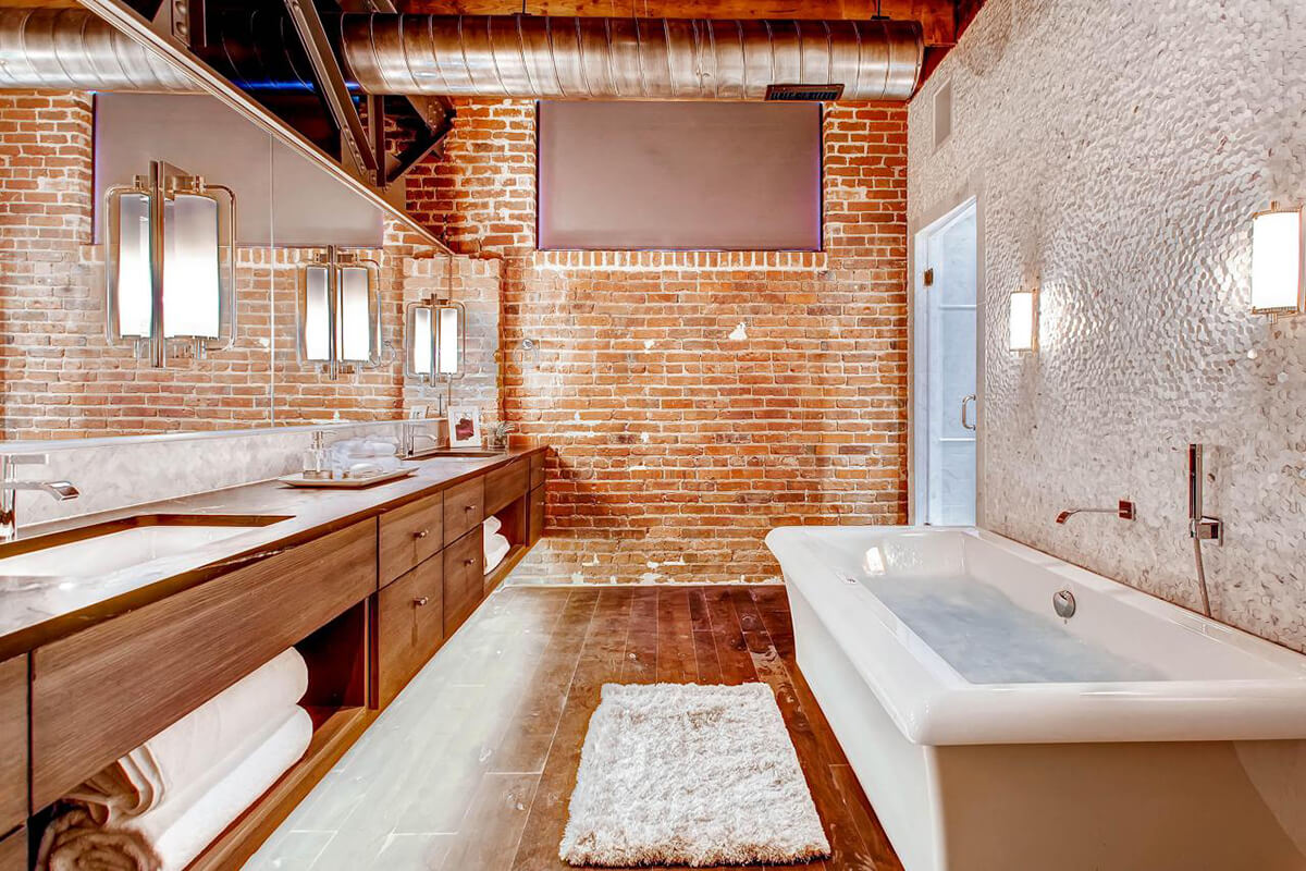 Chic Modern Industrial Bathroom