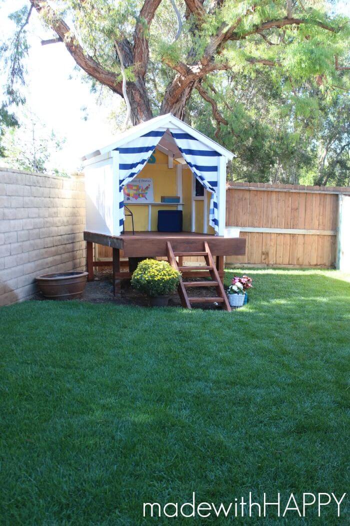 A Fun Outdoor Fort with a View