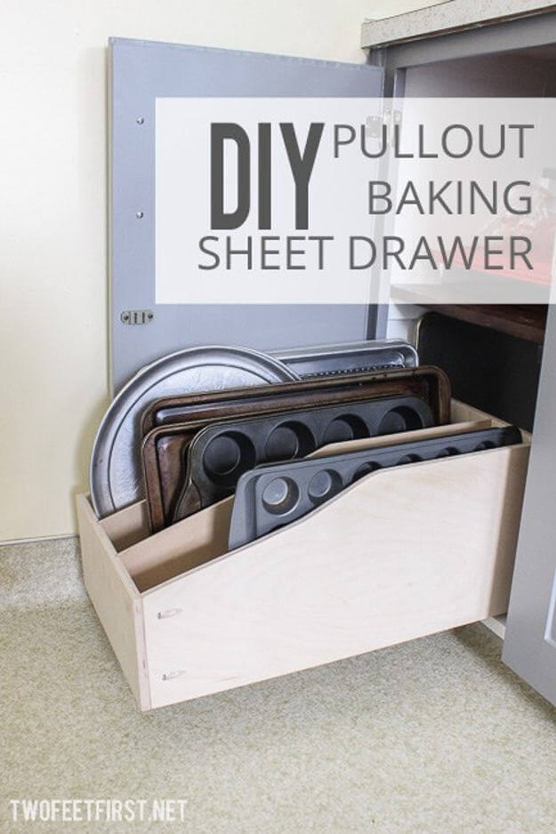 A Pull-Out Drawer for Your Baking Sheets