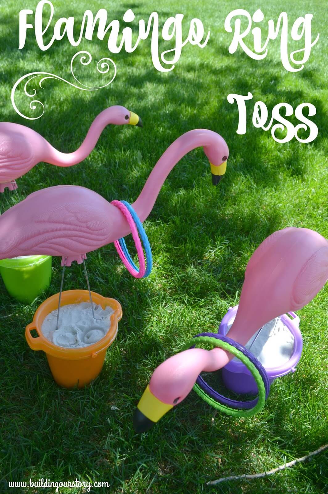 Creative Flamingo Lawn Ornament Ring Toss