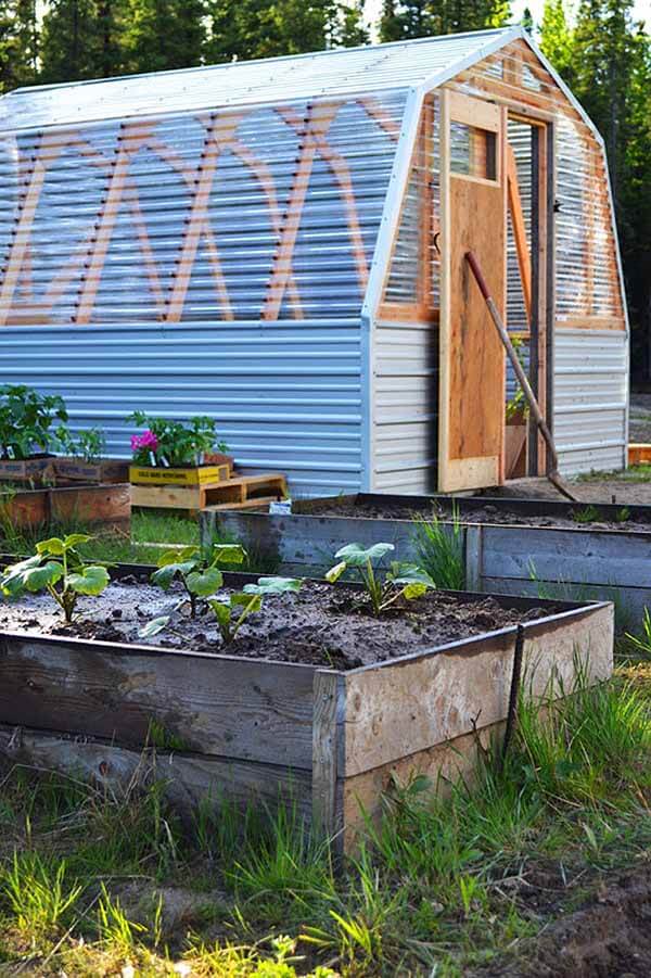 An Indoor Garden With Exterior Gardening Space