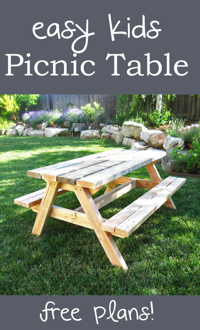 A Picnic Table for Lunch and Snacks