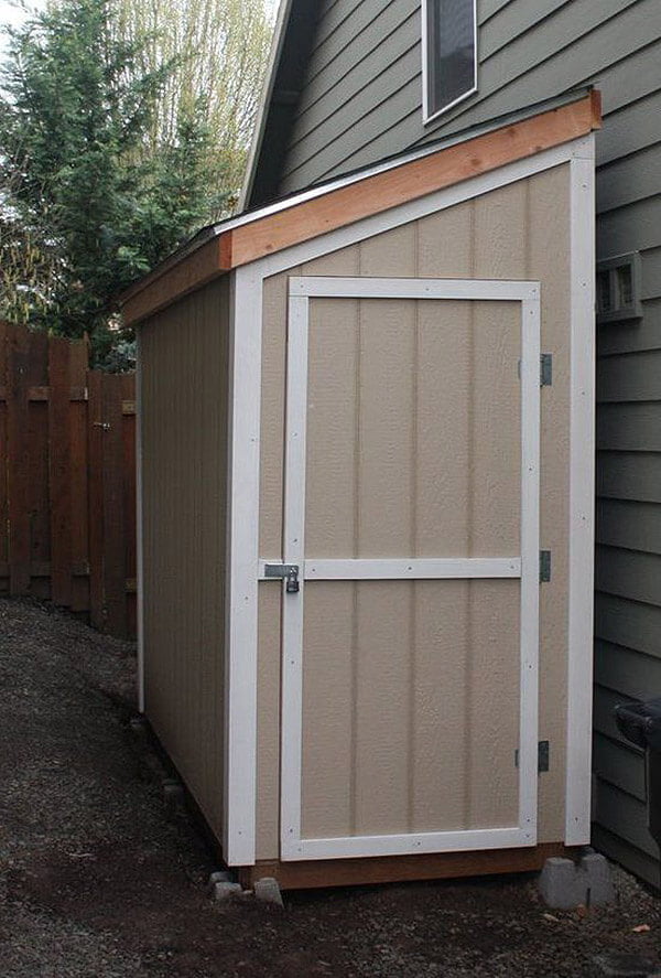 outdoor trash shed : wood shed plans-6 planning tips