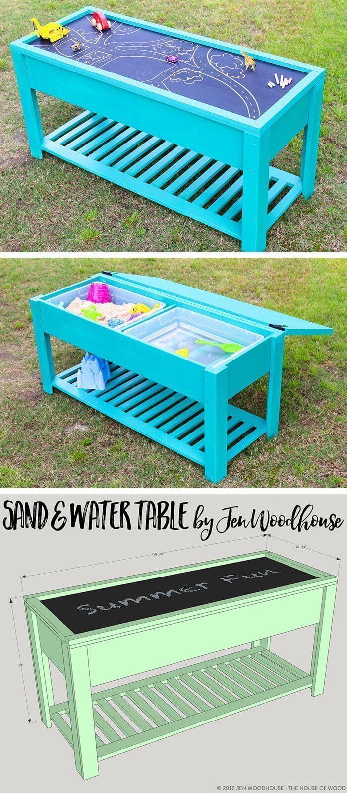 Pastel Table with Sand and Water Stations