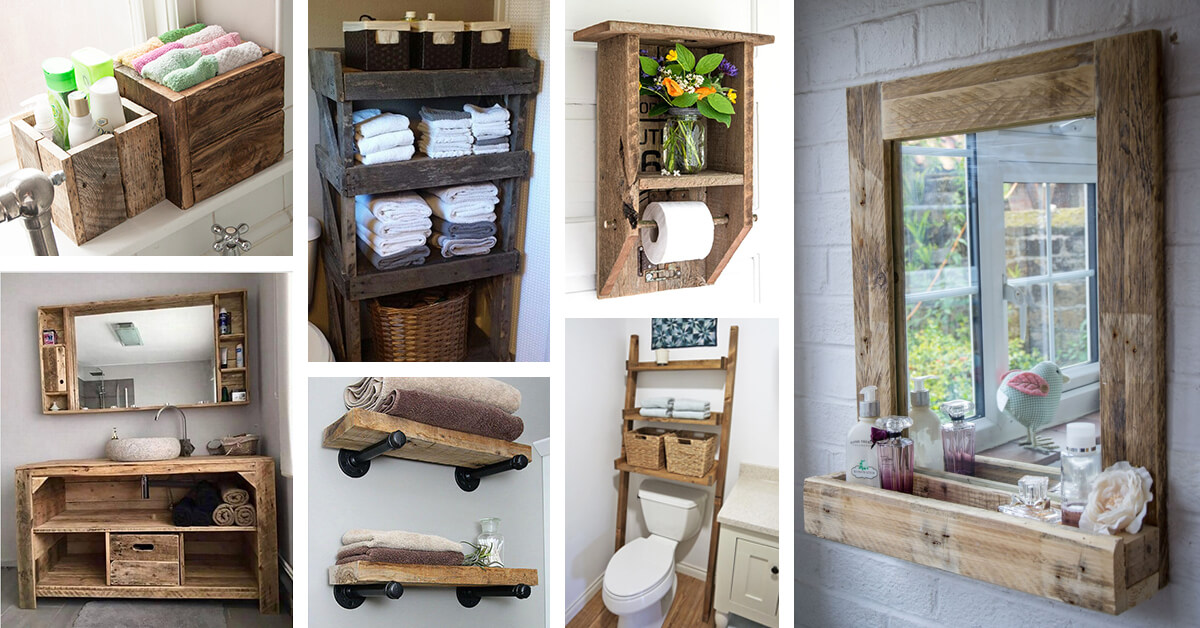 25 Best Bathroom  Pallet  Projects Ideas  and Designs  for 2019