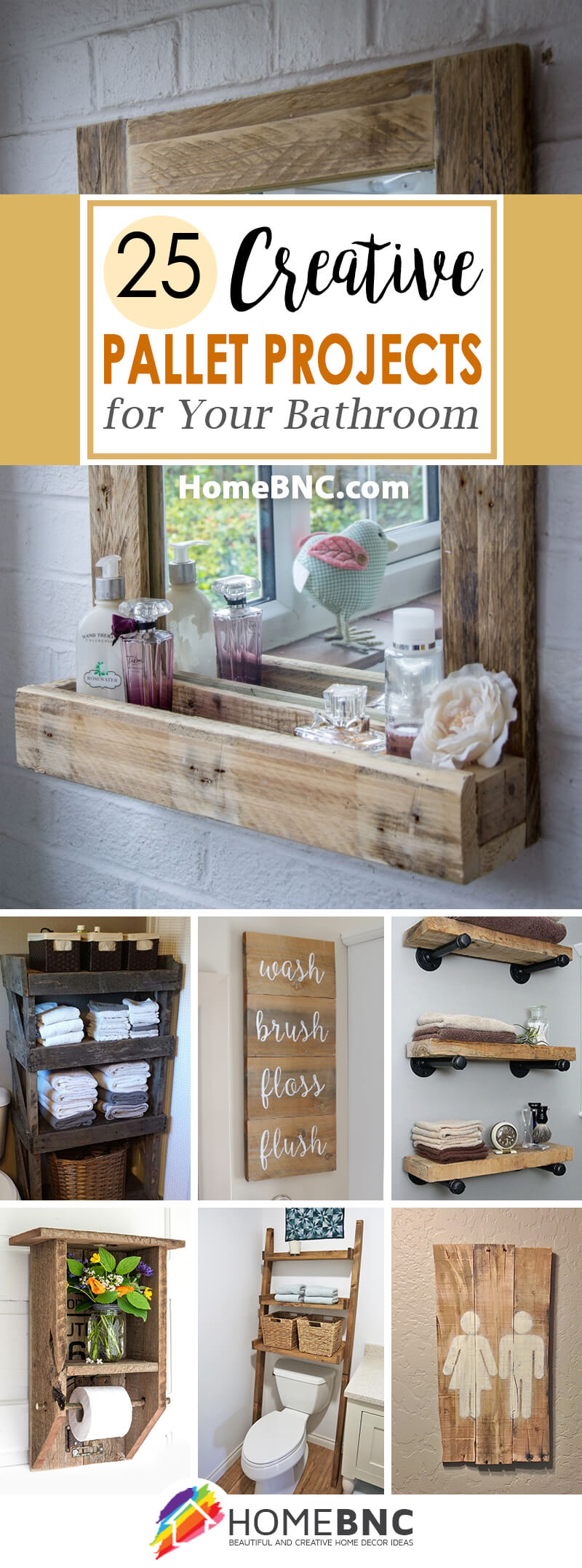 25 Best Bathroom Pallet Projects Ideas And Designs For 2021   Bathroom Pallet Projects Ideas Pinterest Share Homebnc V2 