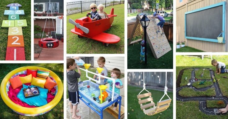 Featured image for 40+ Fantastic DIY Backyard Ideas for Kids that are Easy to Make