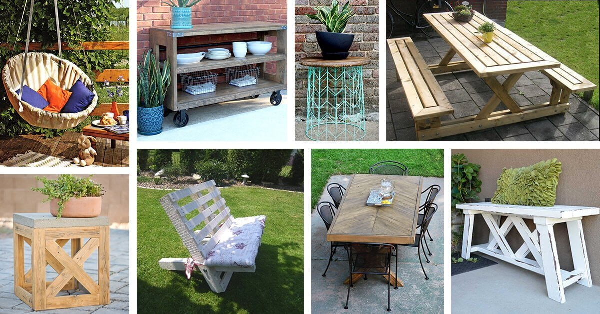 45 Best Diy Outdoor Furniture Projects, Homemade Wooden Patio Furniture