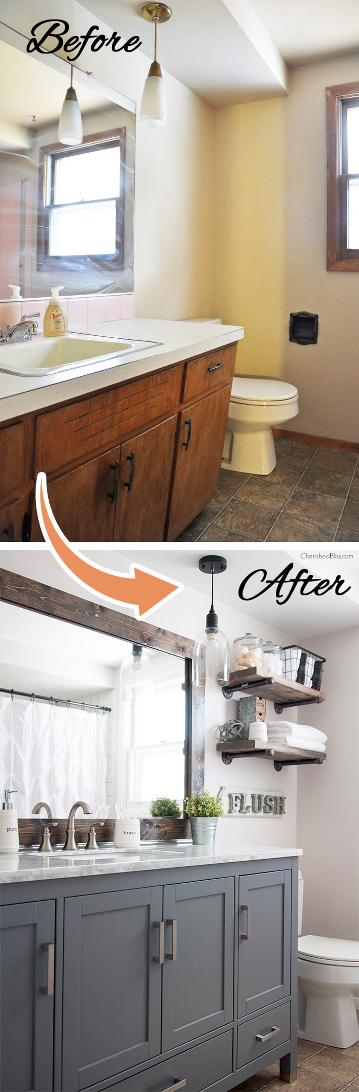 Bathroom Shower Ideas On A Budget - Remodelaholic | DIY Bathroom Remodel on a Budget (and ... / Since glass and tile are easily customized, you won't pay as much of your budget for a shower that fits perfectly.