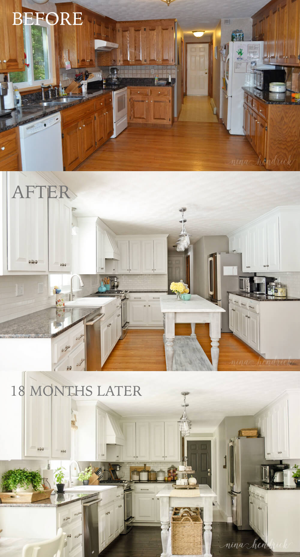 25+ Before and After: Budget Friendly Kitchen Makeover ...