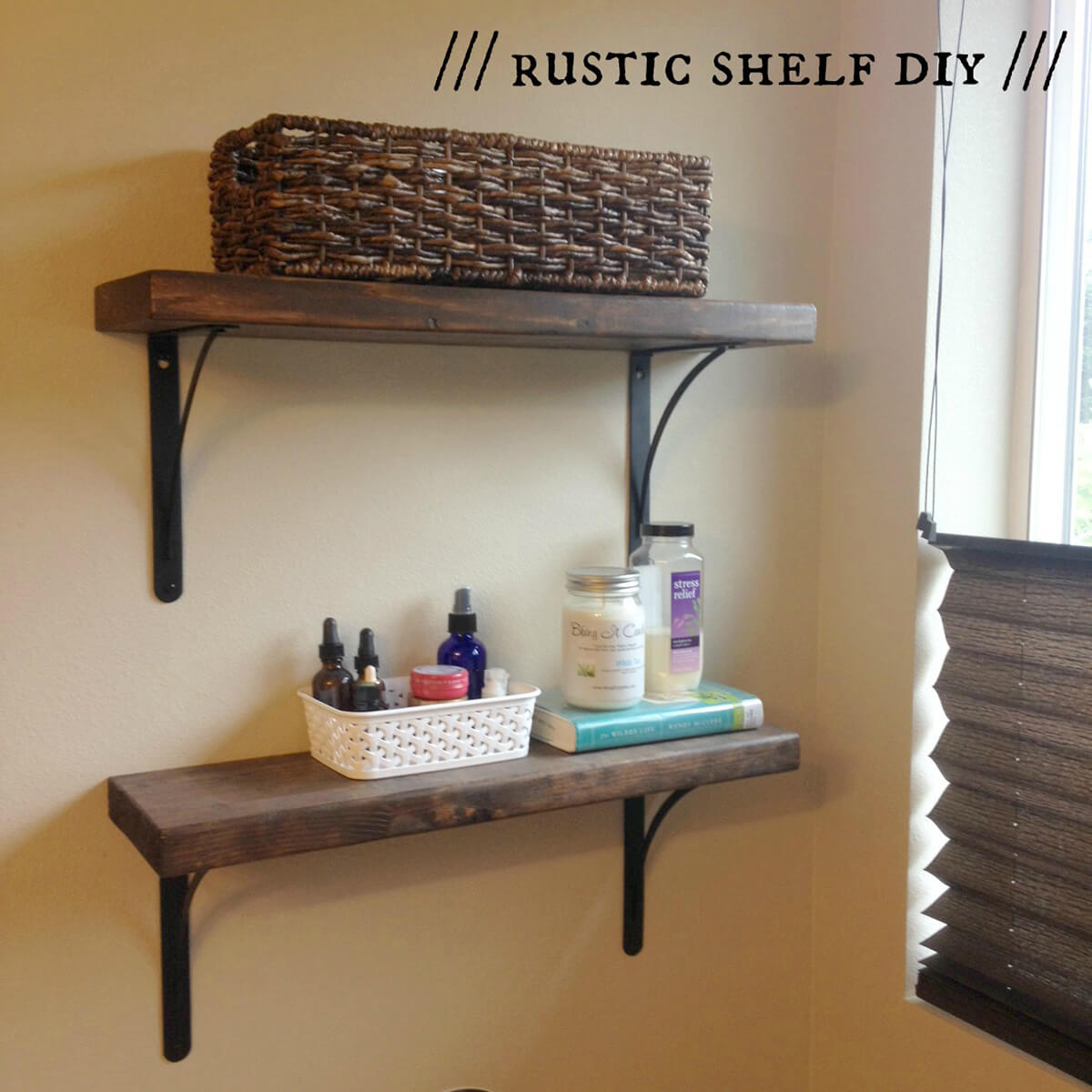 Rustically Refined Free-Form Shelves