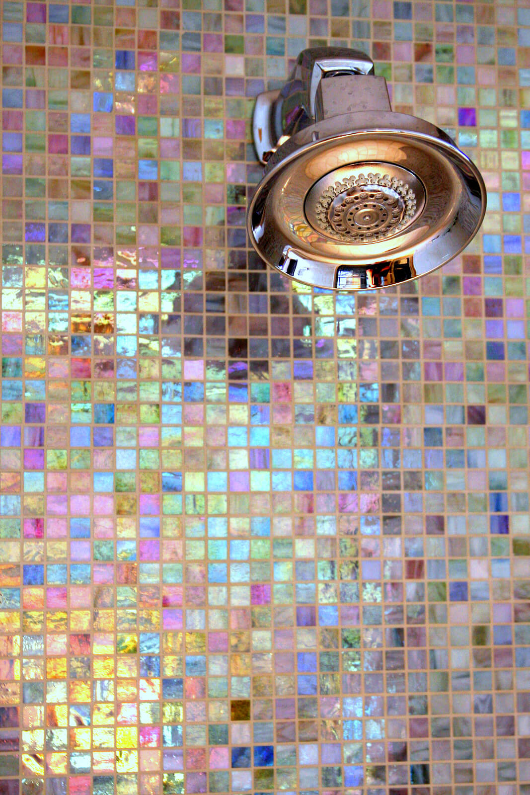 Multi-Color Mosaic Tile Squares