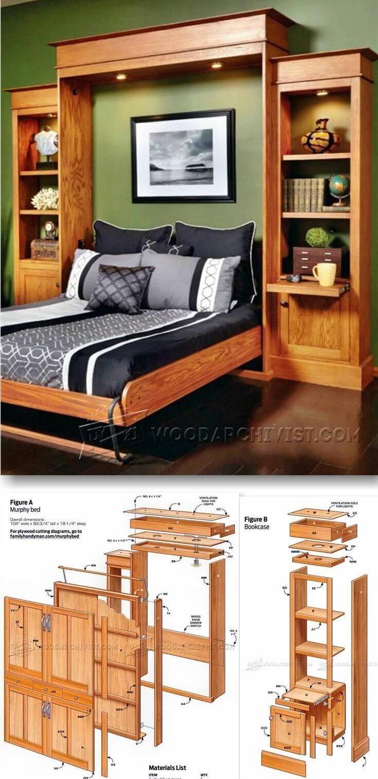 Best DIY Murphy Bed Ideas And Designs For