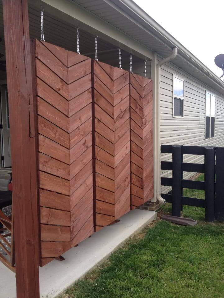 Hanging Wooden Screens For Back Patio Privacy