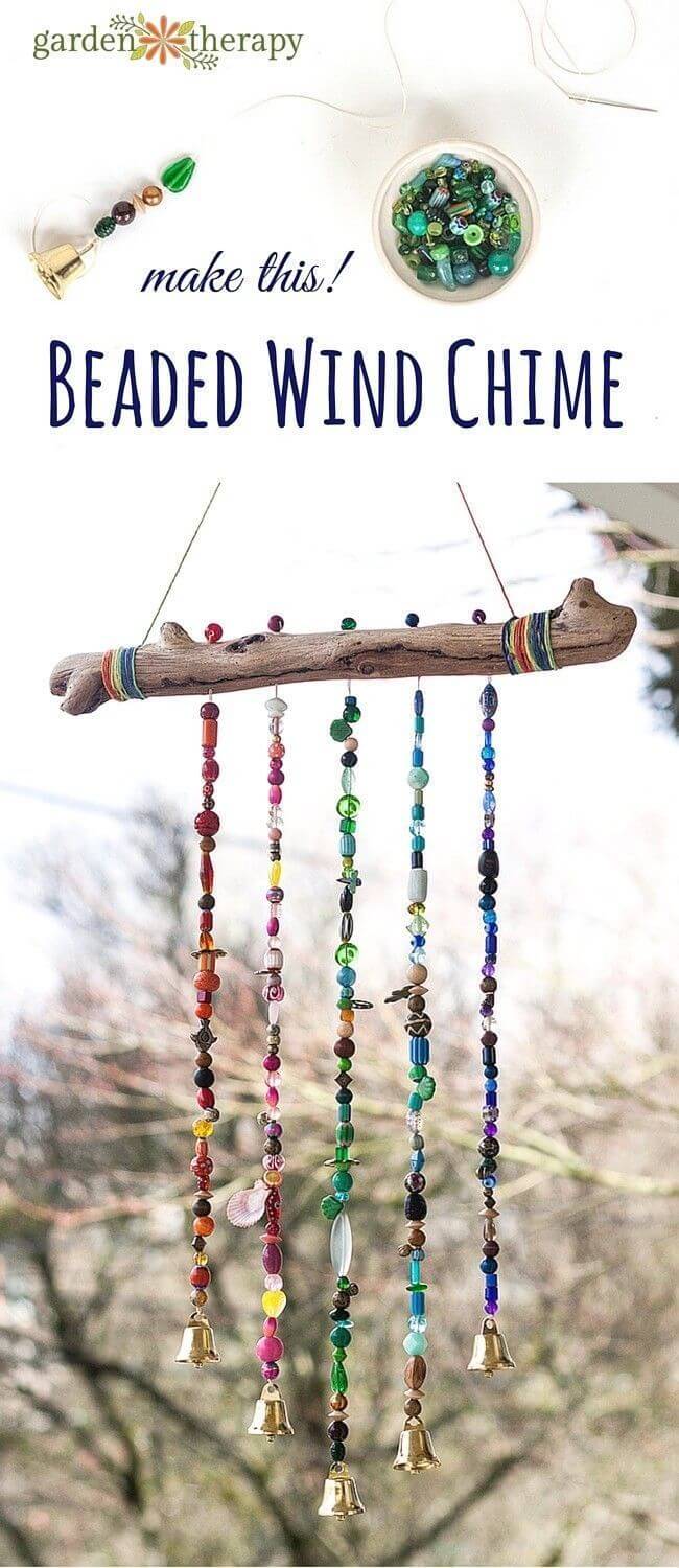 Beaded Bough Wind Chime