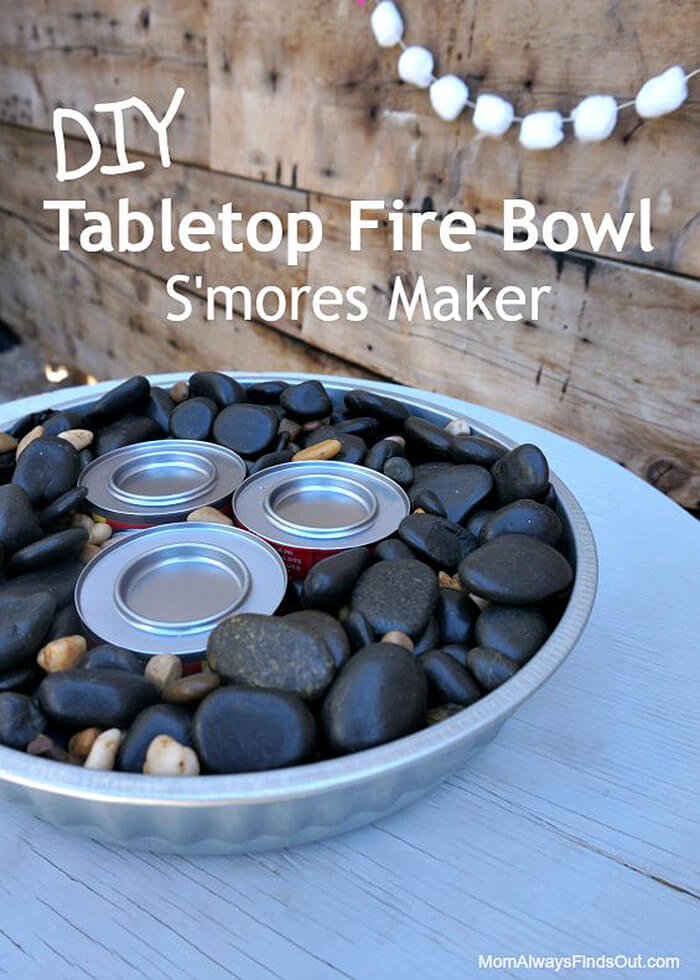 DIY Table Top Fire Bowls for Small Tables