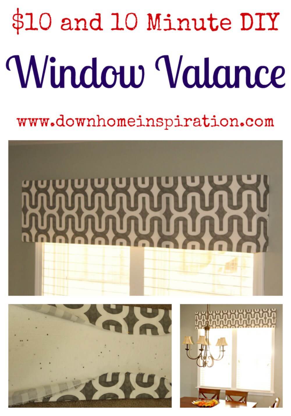 Cheap and Cheerful DIY Valance