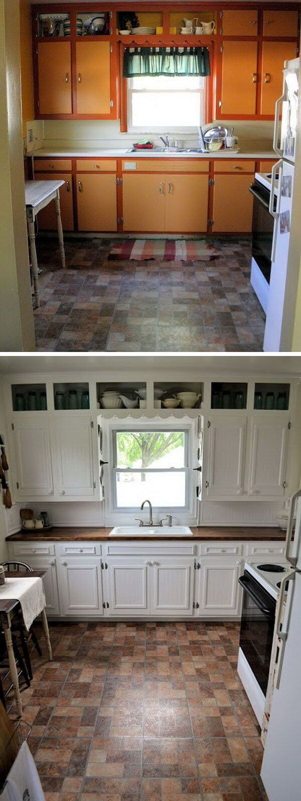 25+ Before and After: Budget Friendly Kitchen Makeover ...