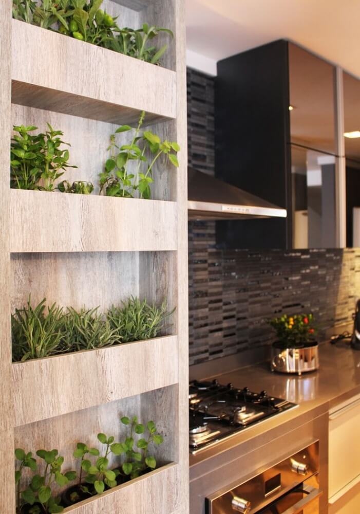 Built-In 'Mini Bookshelf' Herb Garden