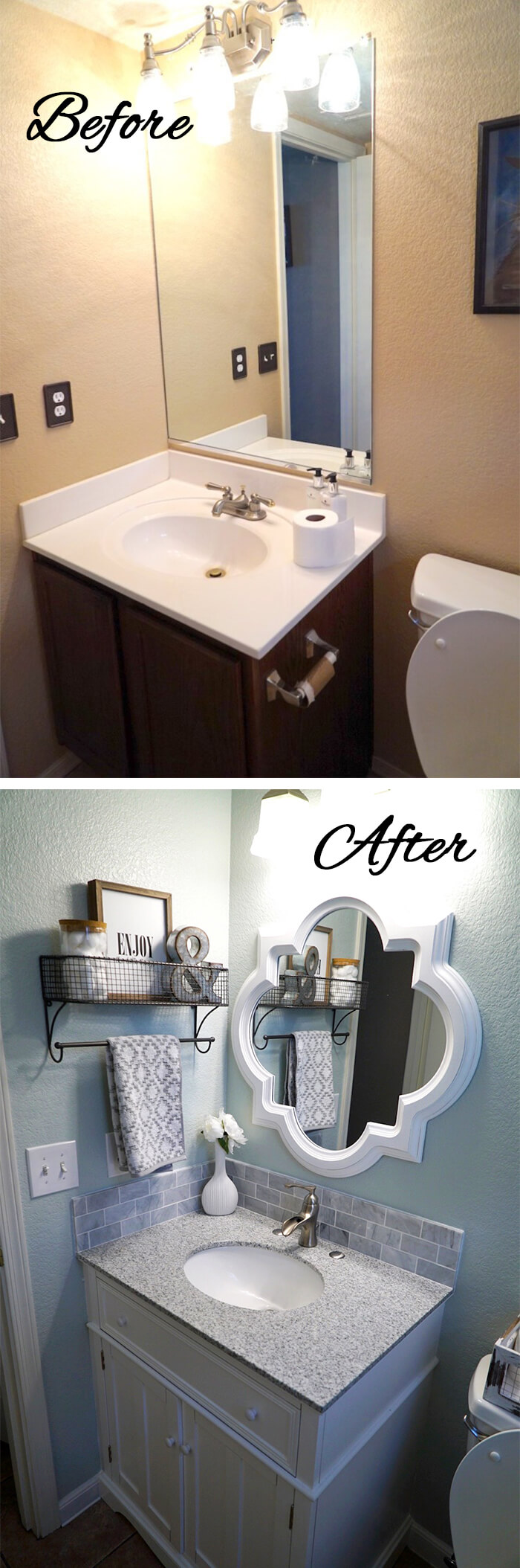 28 Best Budget Friendly Bathroom Makeover Ideas and Designs for 2021