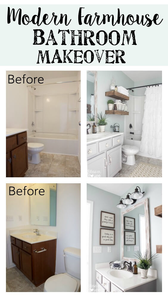 Bathrooms are Easy for Big Before and After Changes