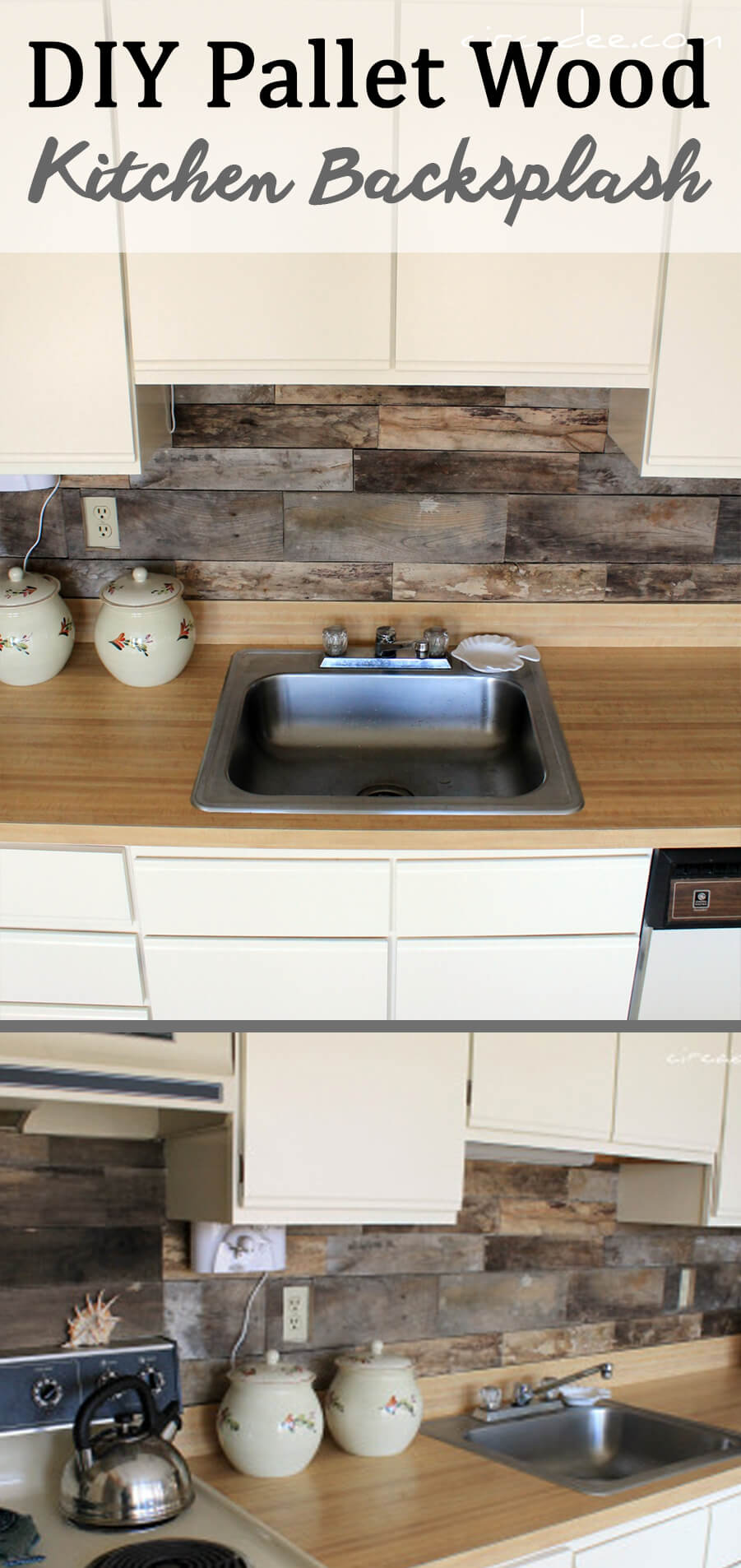 Choose Pallet Wood for a Unique Rustic Backsplash