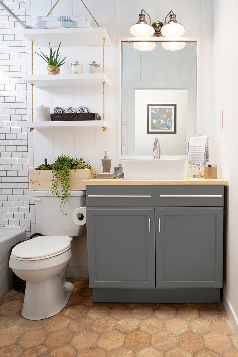 bathroom shelf designs