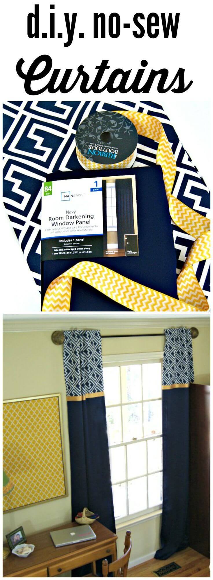 No Sewing Machine? No Problem! Try No-Sew Curtains