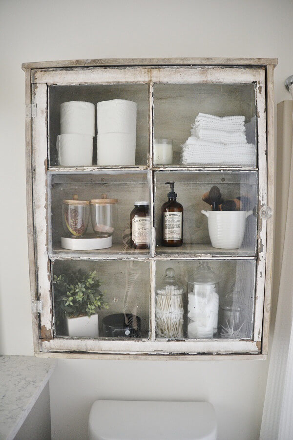 Shabby Curiosities Repurposed Cabinet