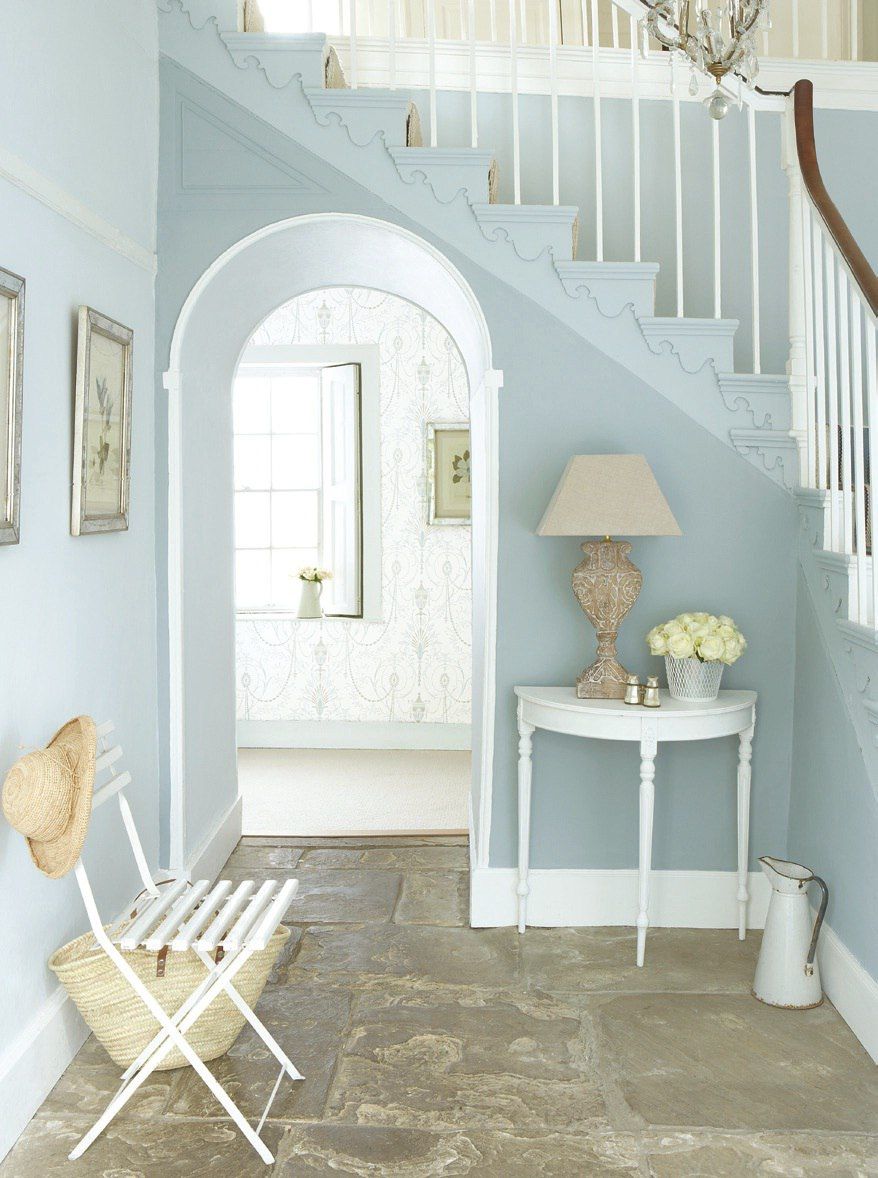 Lovely Blue Accents With Clean Neutrals