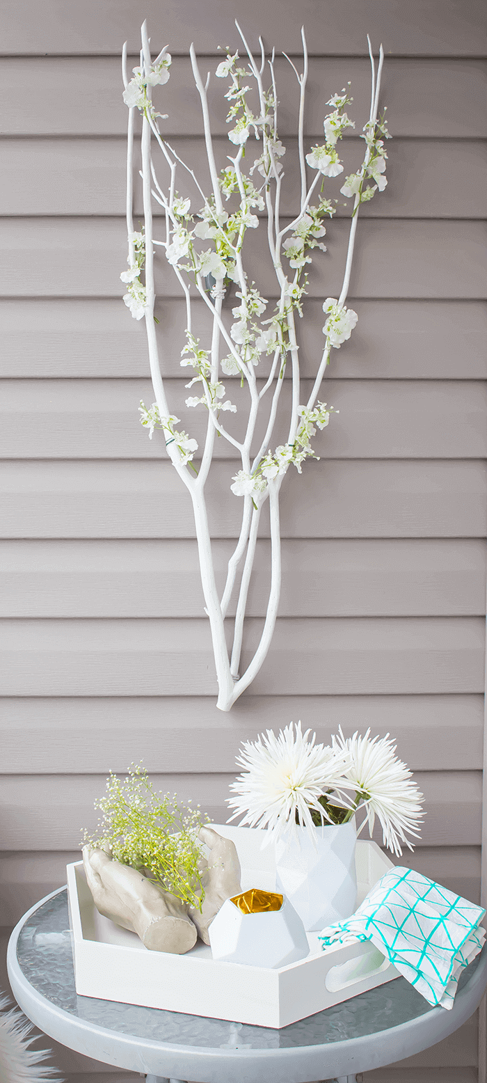 Poet's Garden Floral Branch Wall Hanging