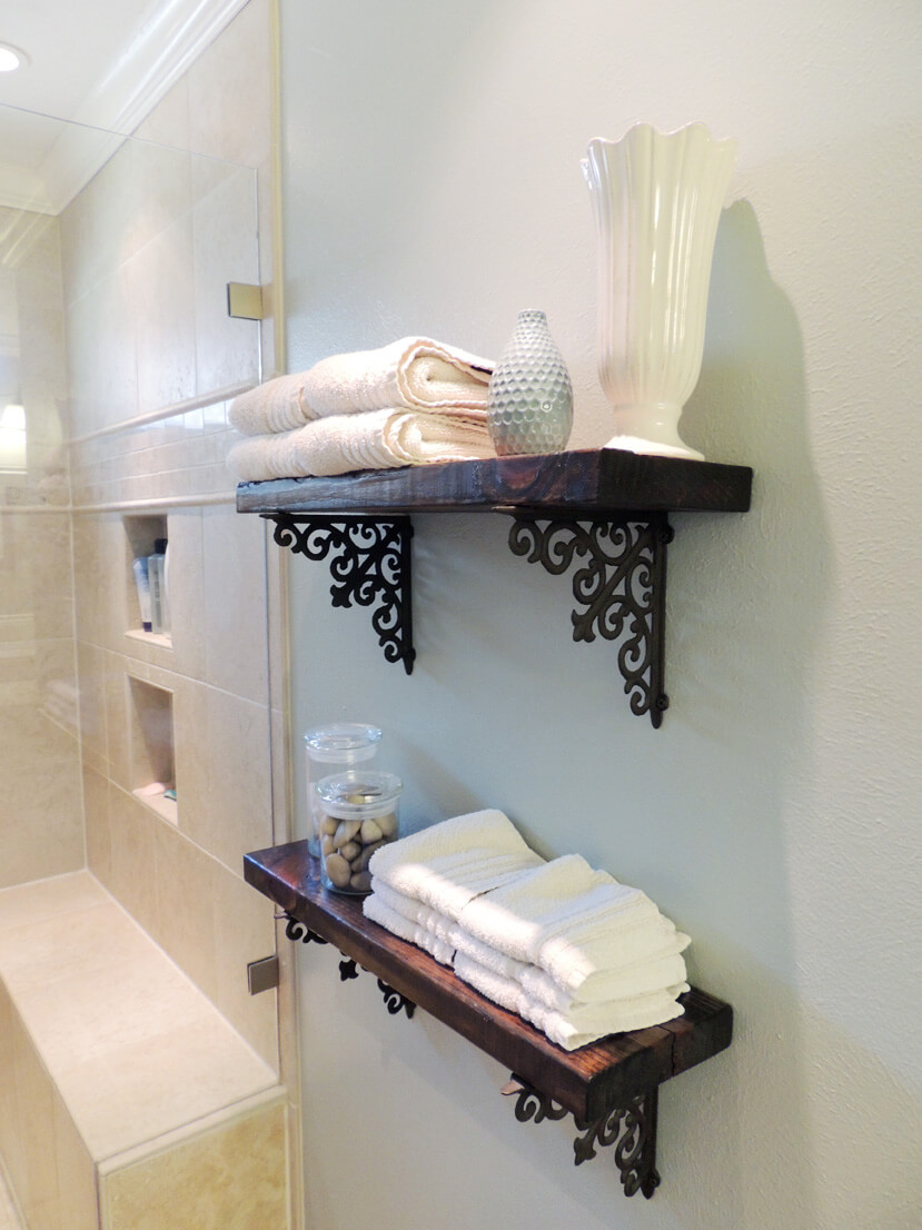 25 Best Diy Bathroom Shelf Ideas And Designs For 2021