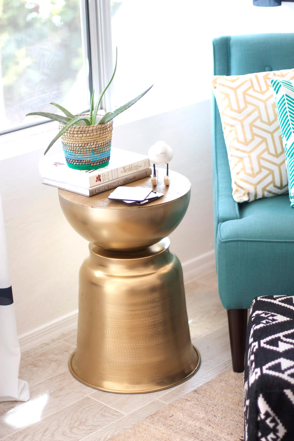 Golden Bowls DIY Side Table Ideas