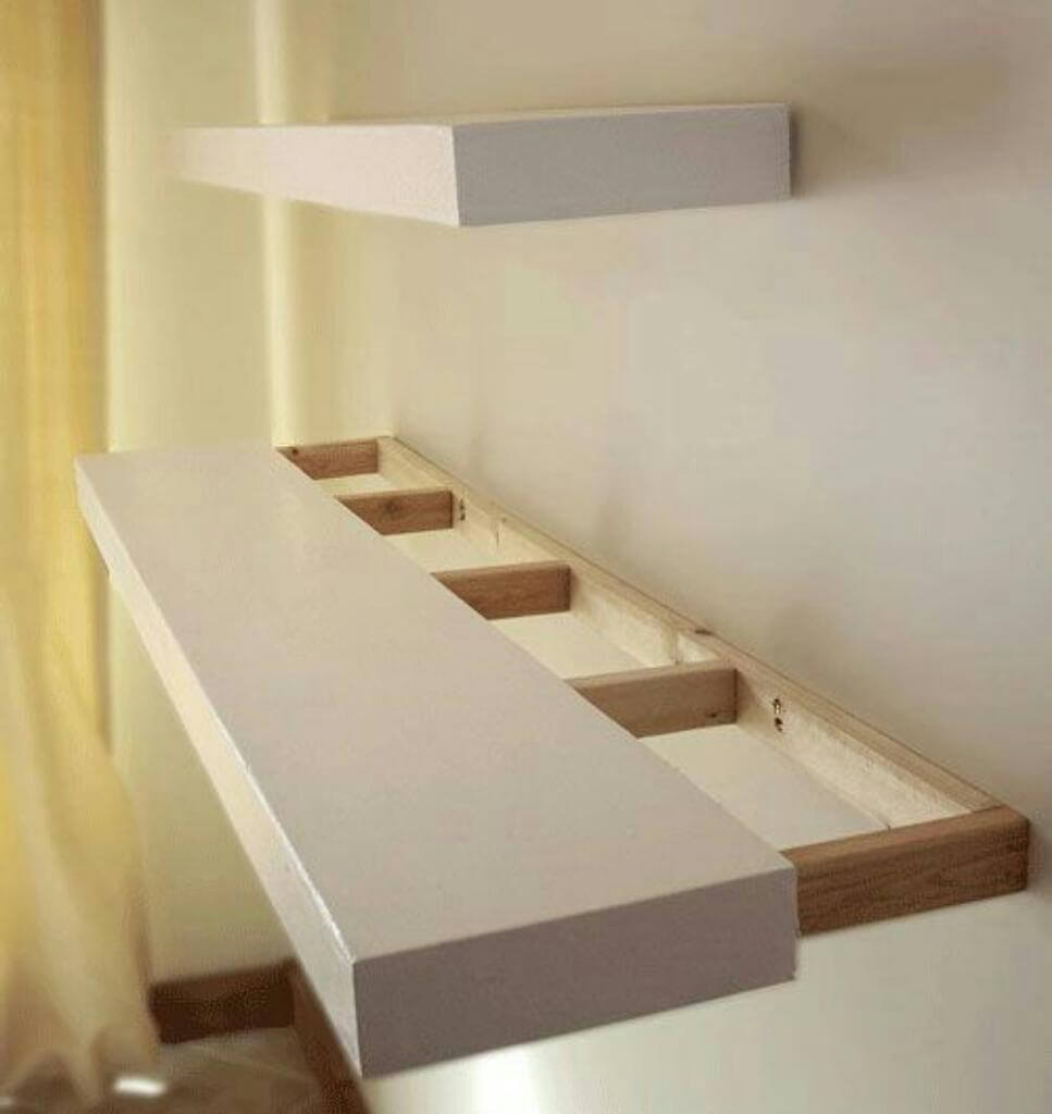 thin floating shelf