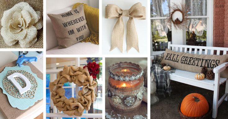 Featured image for 25+ Rustic DIY Burlap Decoration Ideas To Add Some Country Charm to your Home