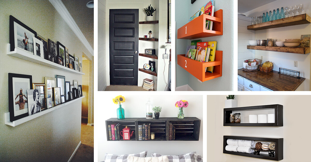 wall bookshelves ideas