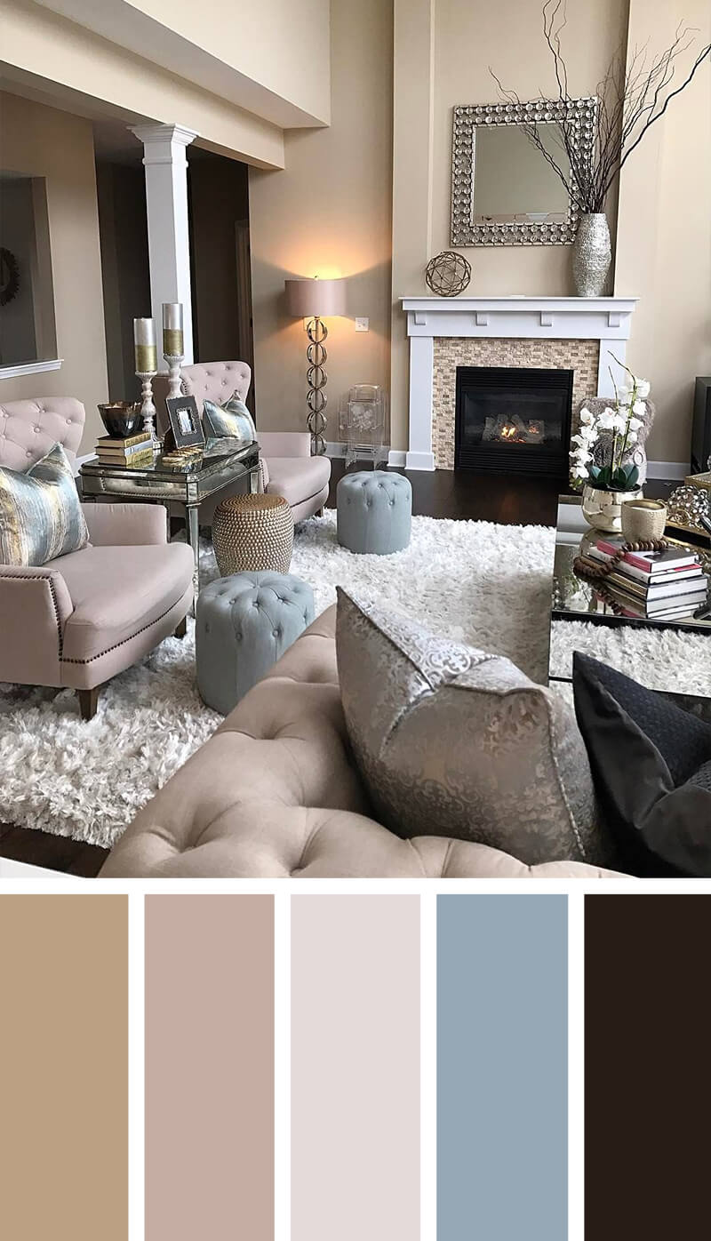 Home Paint Colors 2024 Eadie Gusella   004 Living Room Color Scheme Ideas Color Harmony Homebnc 